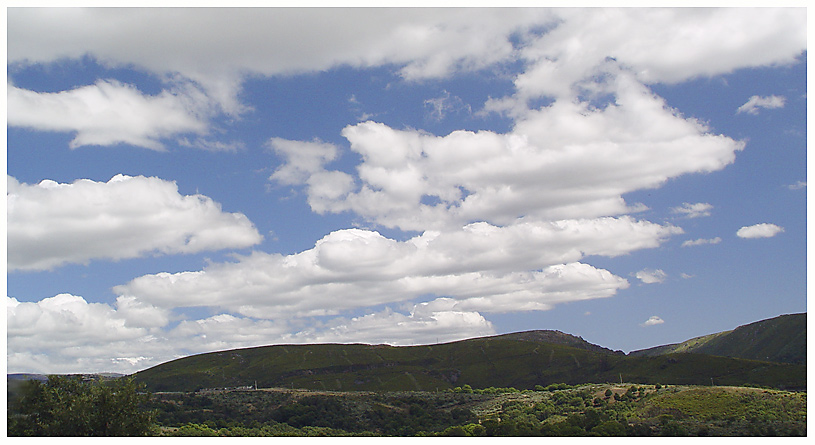 photo "The green mountains" tags: landscape, clouds, mountains