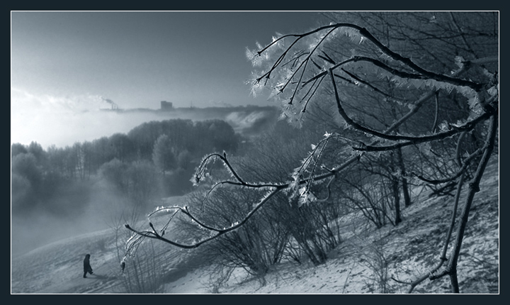 photo "Sunrise at Moskva-river 4" tags: landscape, winter