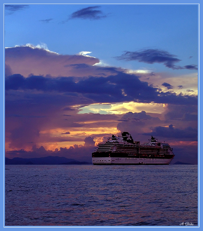 photo "Sunset on Cruise Boat" tags: landscape, travel, North America, sunset