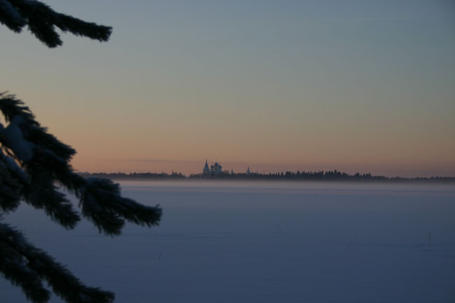 фото "Церковь" метки: пейзаж, закат, зима