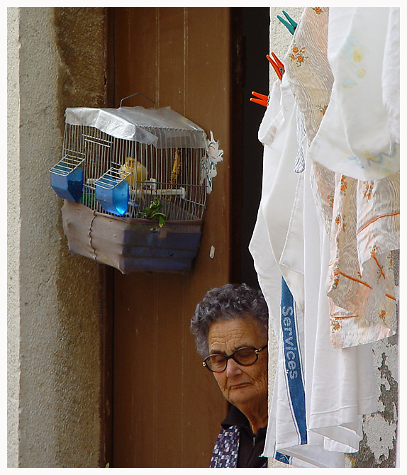 photo "Caged" tags: portrait, nature, pets/farm animals, woman