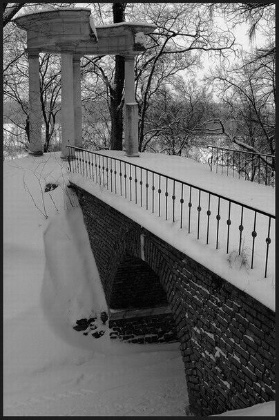 photo "After a snowfall" tags: architecture, landscape, 