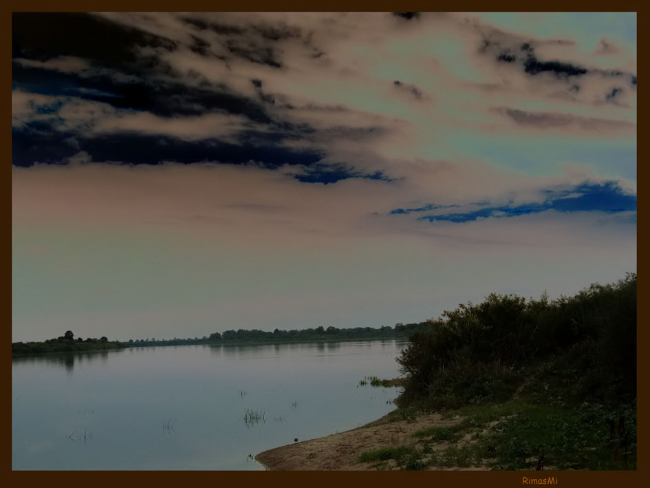 фото "Из цикла река Нямунас (Неман). Вечер." метки: пейзаж, закат, ночь