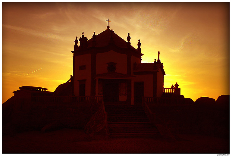 photo "Chappel on the rocks" tags: landscape, sunset