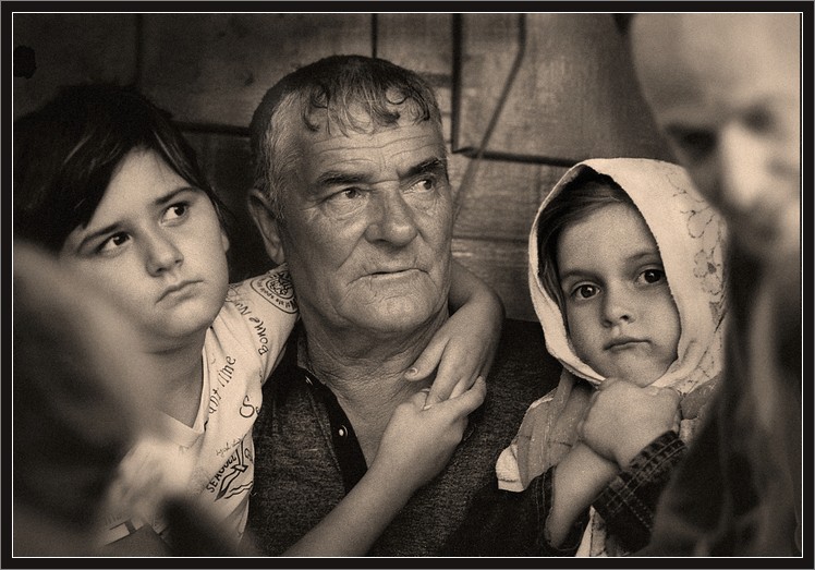 photo "On a visit at the grandfather." tags: genre, black&white, 