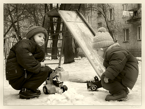 фото "Снегоуборочные машинки" метки: портрет, жанр, дети