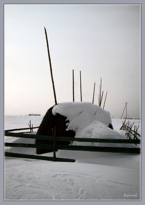 фото "Графика зимних полей" метки: пейзаж, черно-белые, зима