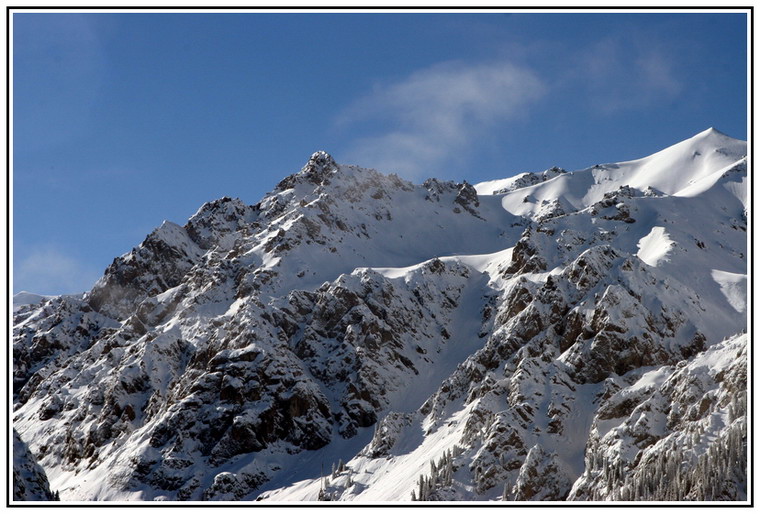 photo "One of mountains Zailijskogo of Alatau" tags: landscape, mountains, winter