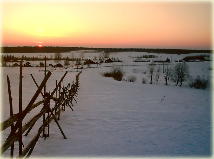 фото "Winter sunset" метки: пейзаж, закат, зима