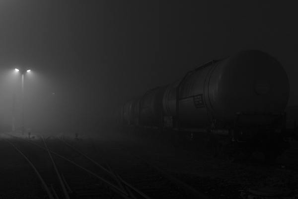 photo "Night train" tags: black&white, 