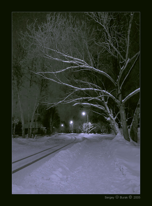 photo "An evening series - 1" tags: landscape, night, winter