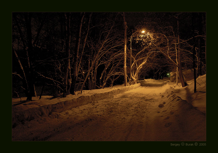 фото "Вечерняя серия - 2" метки: пейзаж, зима, ночь