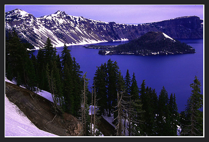 photo "Blue Crater Lake" tags: travel, North America