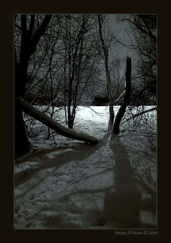 фото "Вечерняя серия - 3" метки: пейзаж, зима, ночь