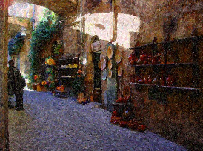 photo "A Street in Assisi" tags: montage, travel, Europe