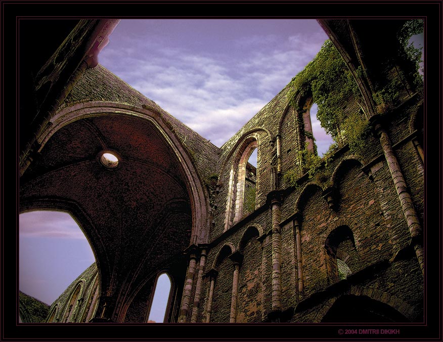 photo "Ruins of old abbey-4" tags: travel, architecture, landscape, Europe