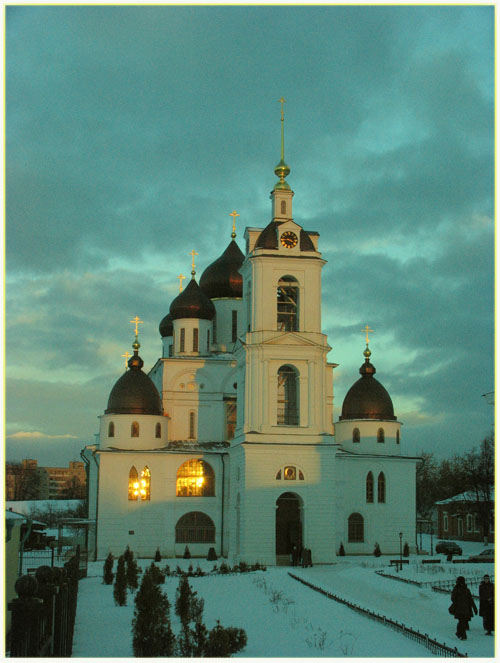 photo "Cathedral in Dmitrov" tags: landscape, architecture, sunset