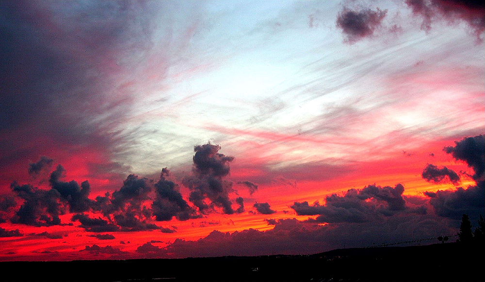 photo "The sky on fire" tags: landscape, clouds, sunset