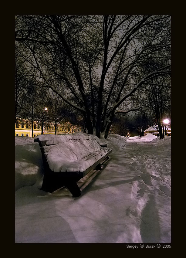 фото "Вечерняя серия - 5" метки: пейзаж, зима, ночь