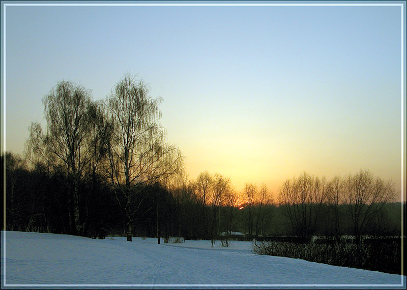 photo "Once again about eternal" tags: landscape, sunset, winter
