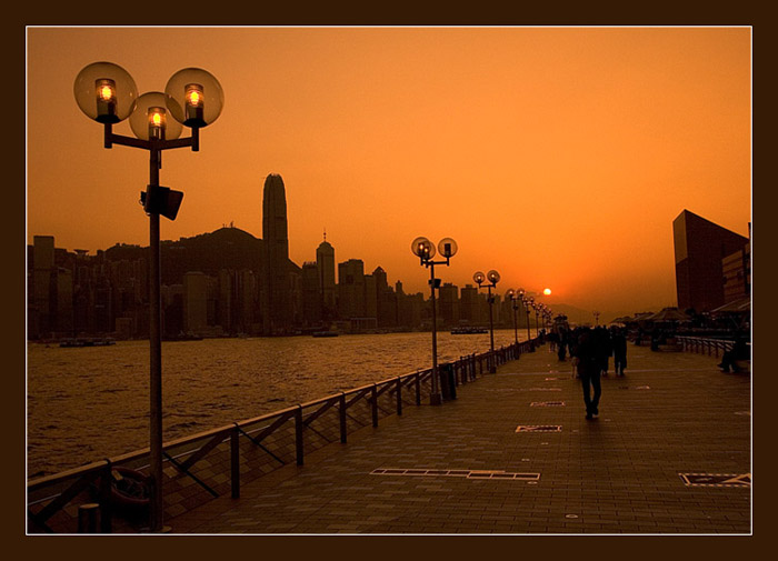 фото "Stars Avenue.Hong Kong." метки: пейзаж, закат