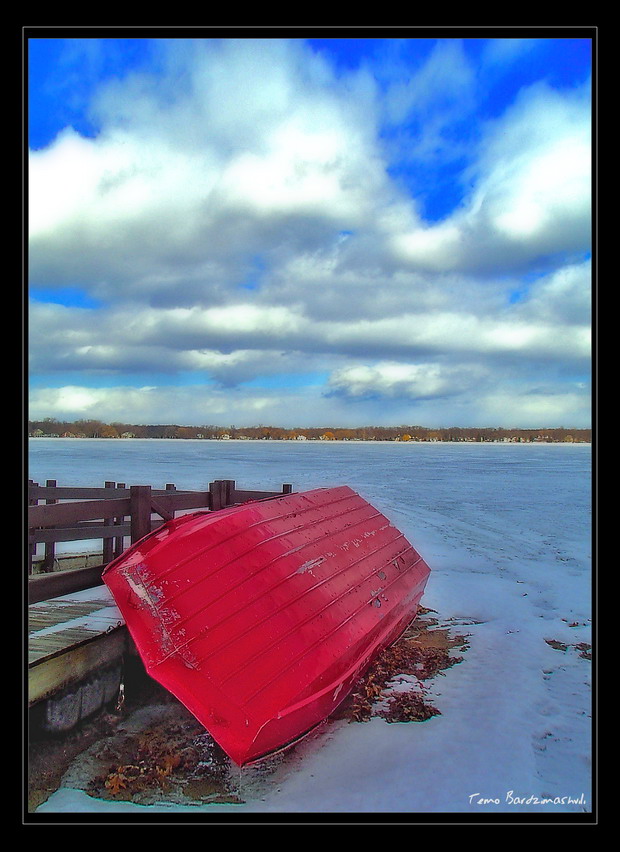 фото "Nice day on the frozen lake" метки: пейзаж, вода, зима