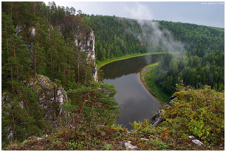 photo "Cloud on river Chusovaya" tags: landscape, forest, water