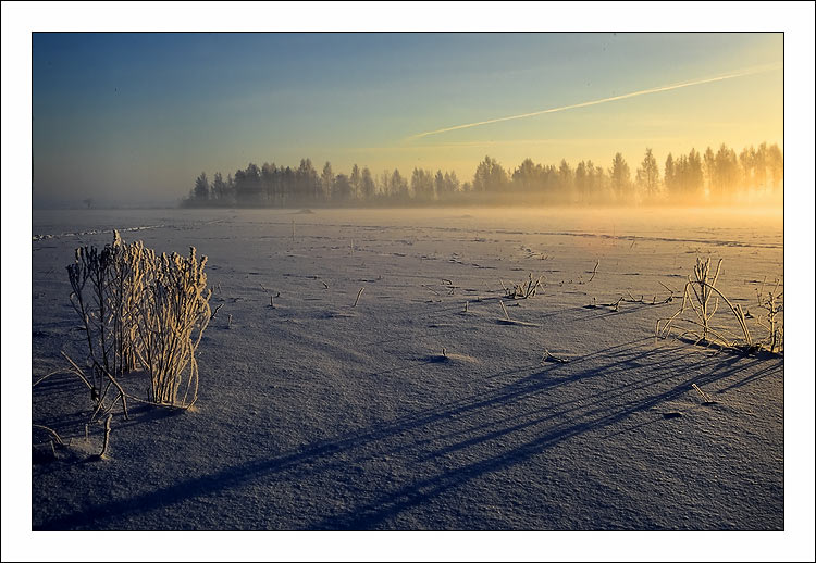 фото "Утренний пейзаж" метки: пейзаж, закат, зима