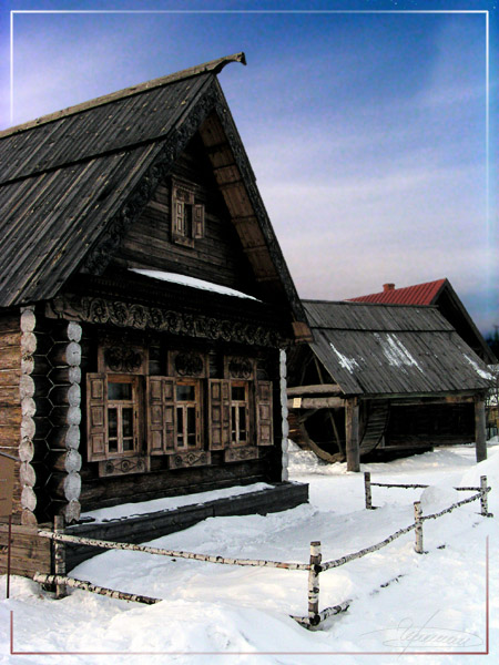 фото "Старый дом." метки: архитектура, пейзаж, зима