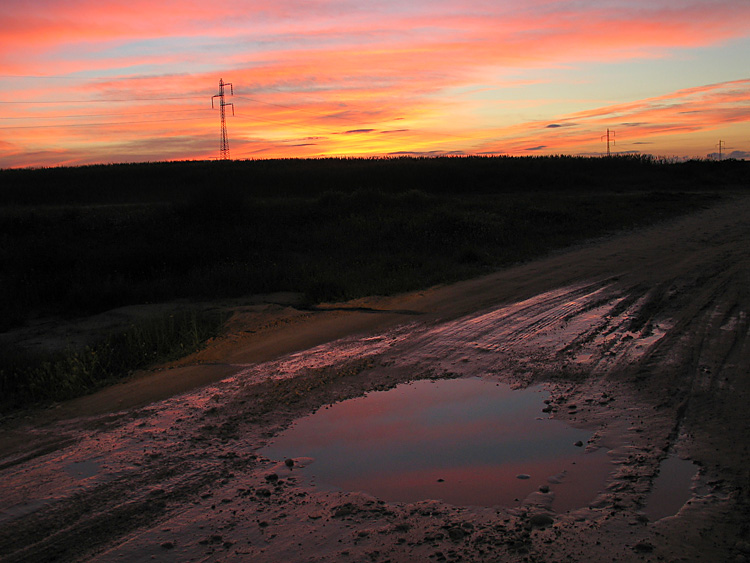photo "Beautiful pool" tags: landscape, sunset, water