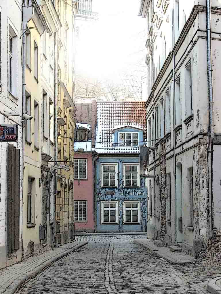 photo "My city of the childhood (Riga)" tags: montage, 