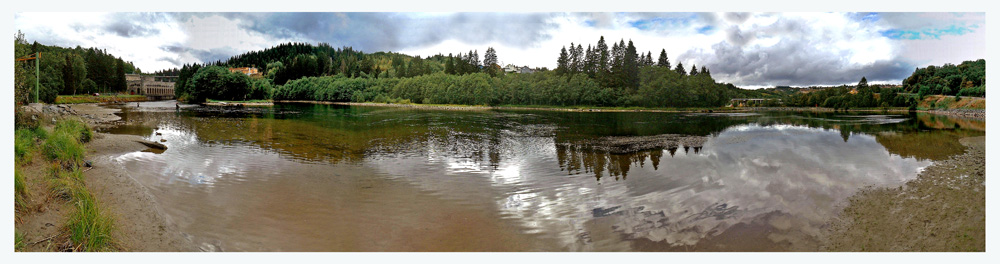 photo "Fishing salamon in Trondheim" tags: landscape, autumn