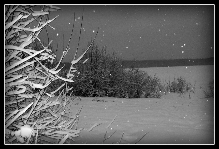 photo "But snow, goes..." tags: landscape, black&white, winter