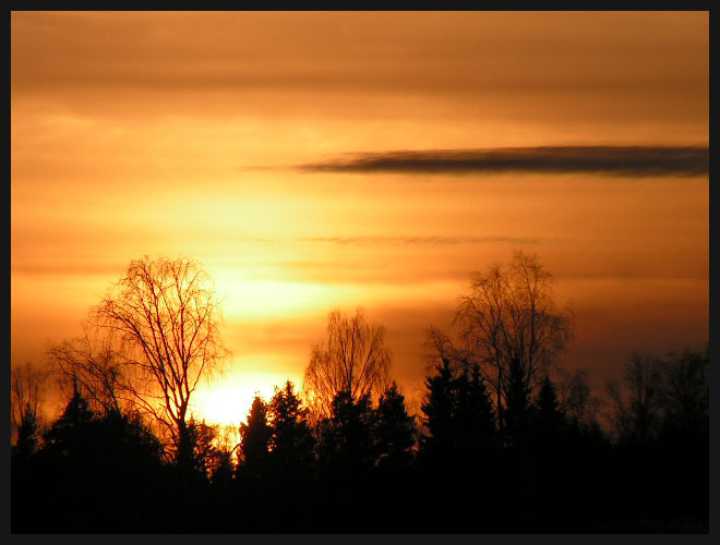 фото "Sunset al`a Sweden" метки: пейзаж, облака