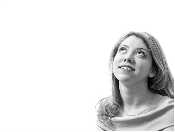 photo "To the Light! High key" tags: portrait, black&white, woman
