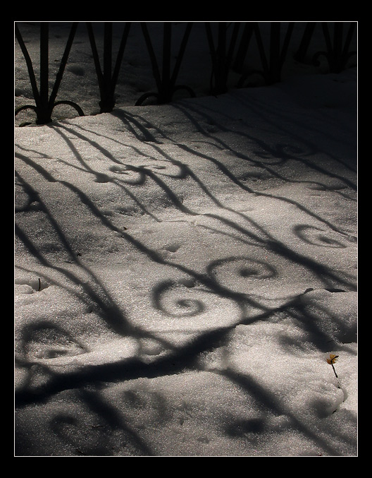 фото "Узор на снегу" метки: природа, абстракция, 