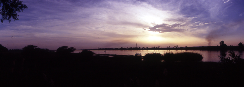 фото "Sun set by Nile" метки: путешествия, пейзаж, Африка, закат