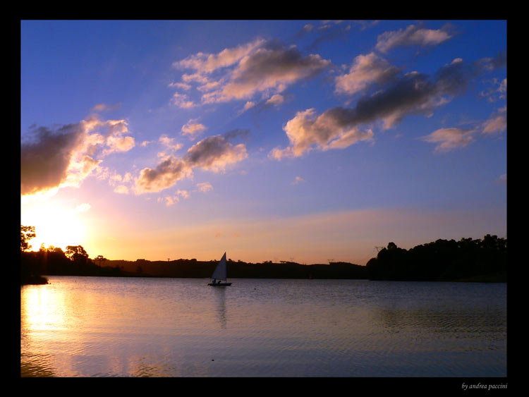 photo ""Represa Passauna"" tags: landscape, sunset