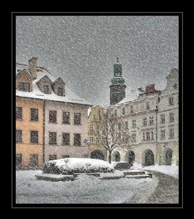 photo "snowing" tags: landscape, architecture, 