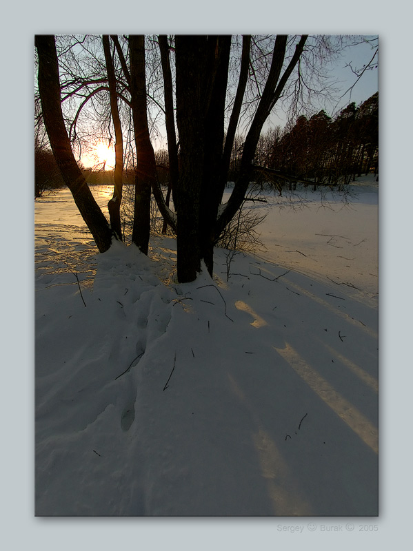 photo "Untitled photo" tags: landscape, sunset, winter