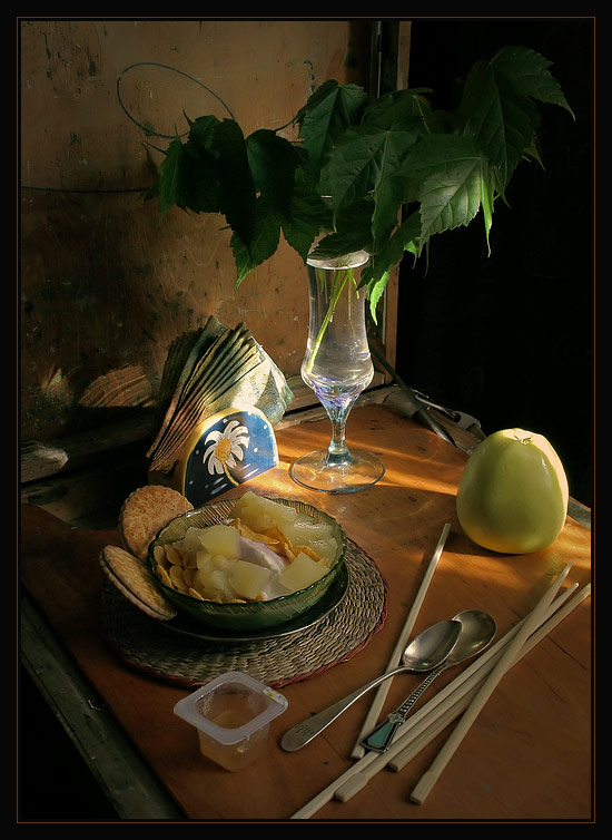 photo "Morning Still life with the green Apple" tags: still life, 