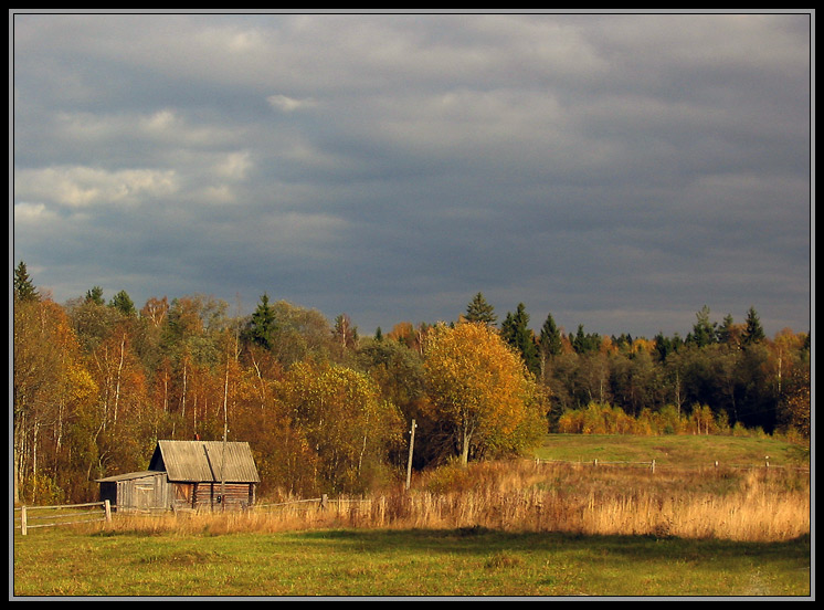 photo "In the autumn in village #2" tags: landscape, autumn