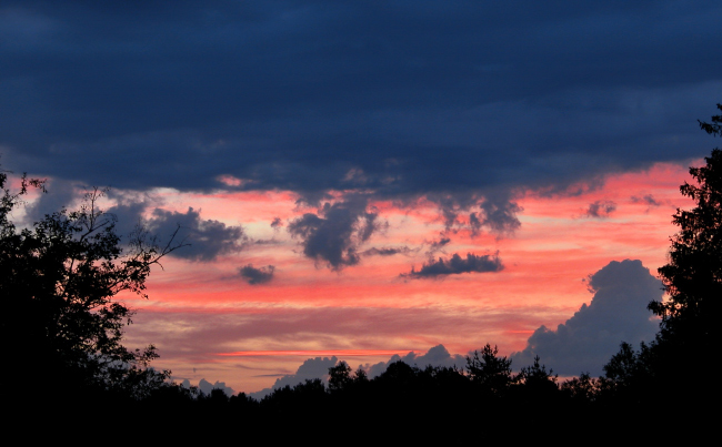 photo ""Cloudy decline"" tags: landscape, forest, sunset