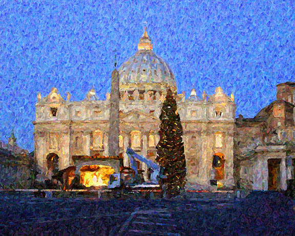 photo "St Peter`s Basilica" tags: montage, travel, Europe