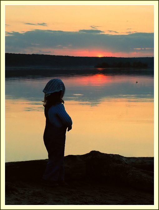 photo "The carefree world of the far childhood" tags: landscape, sunset, water