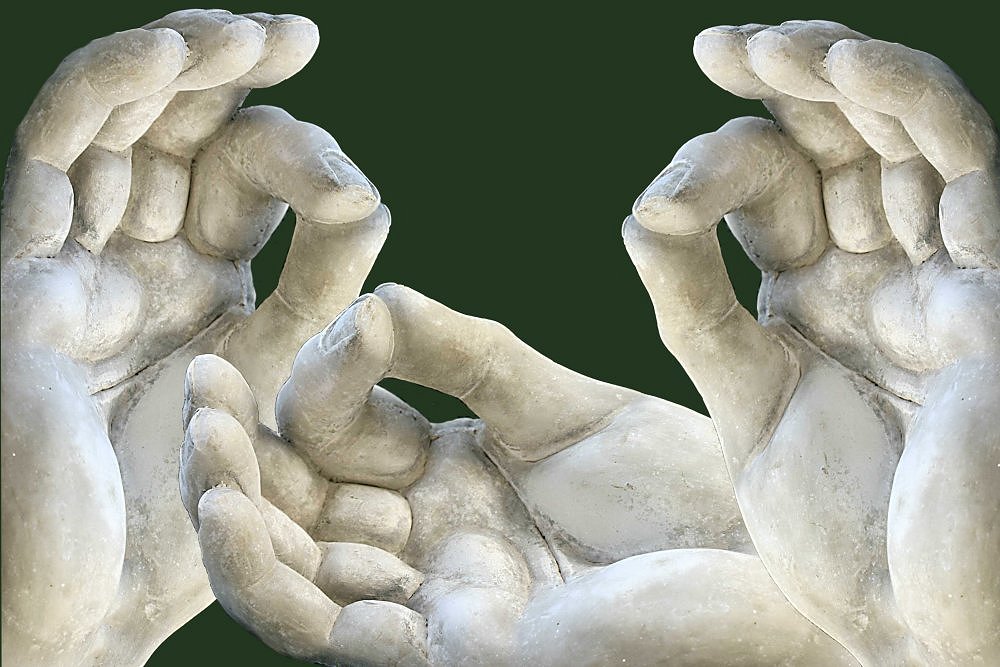 photo "Three magic hands in the dark" tags: montage, 