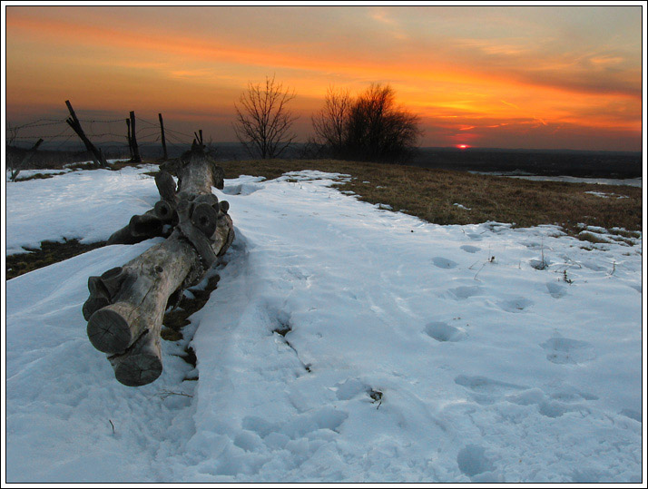 фото "Sunset II" метки: пейзаж, закат, зима