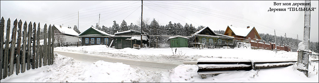 фото "Вот моя деревня." метки: пейзаж, зима