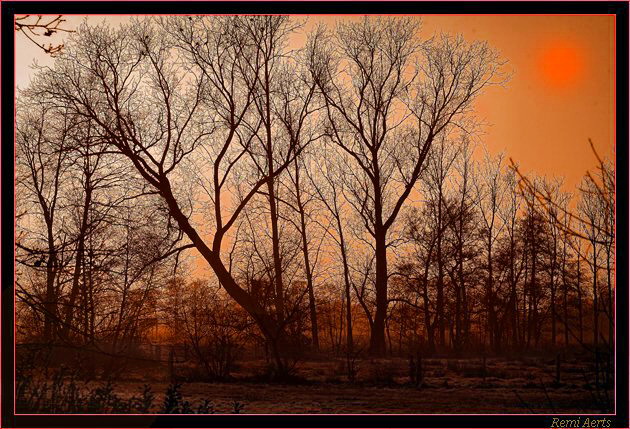 фото "sunset" метки: пейзаж, закат, зима