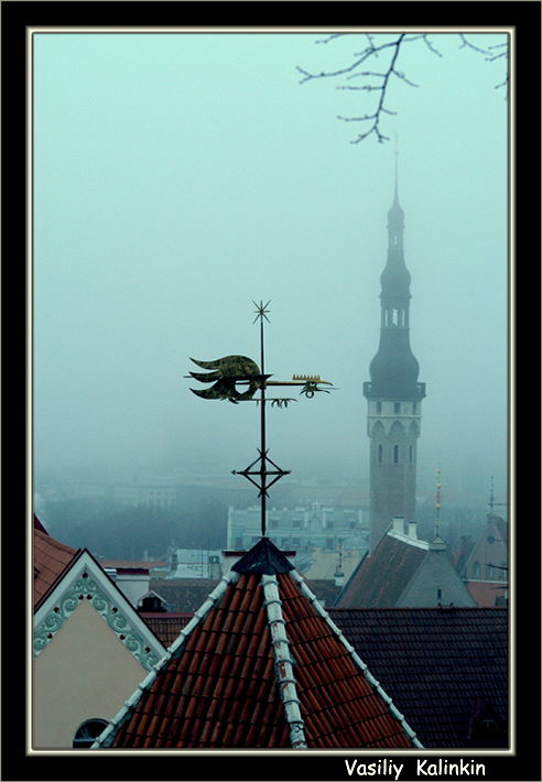 photo "Tallinn. Earlier morning. A town hall." tags: travel, architecture, landscape, Europe